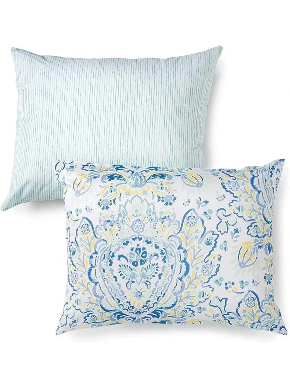MARTHA STEWART 100% Striped 3Pc Duvet Cover Set Queen size
